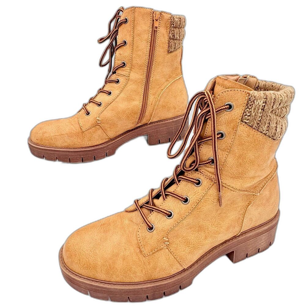 Maurices Roxy Natural Knit Hiker Boot Women size 9.5M